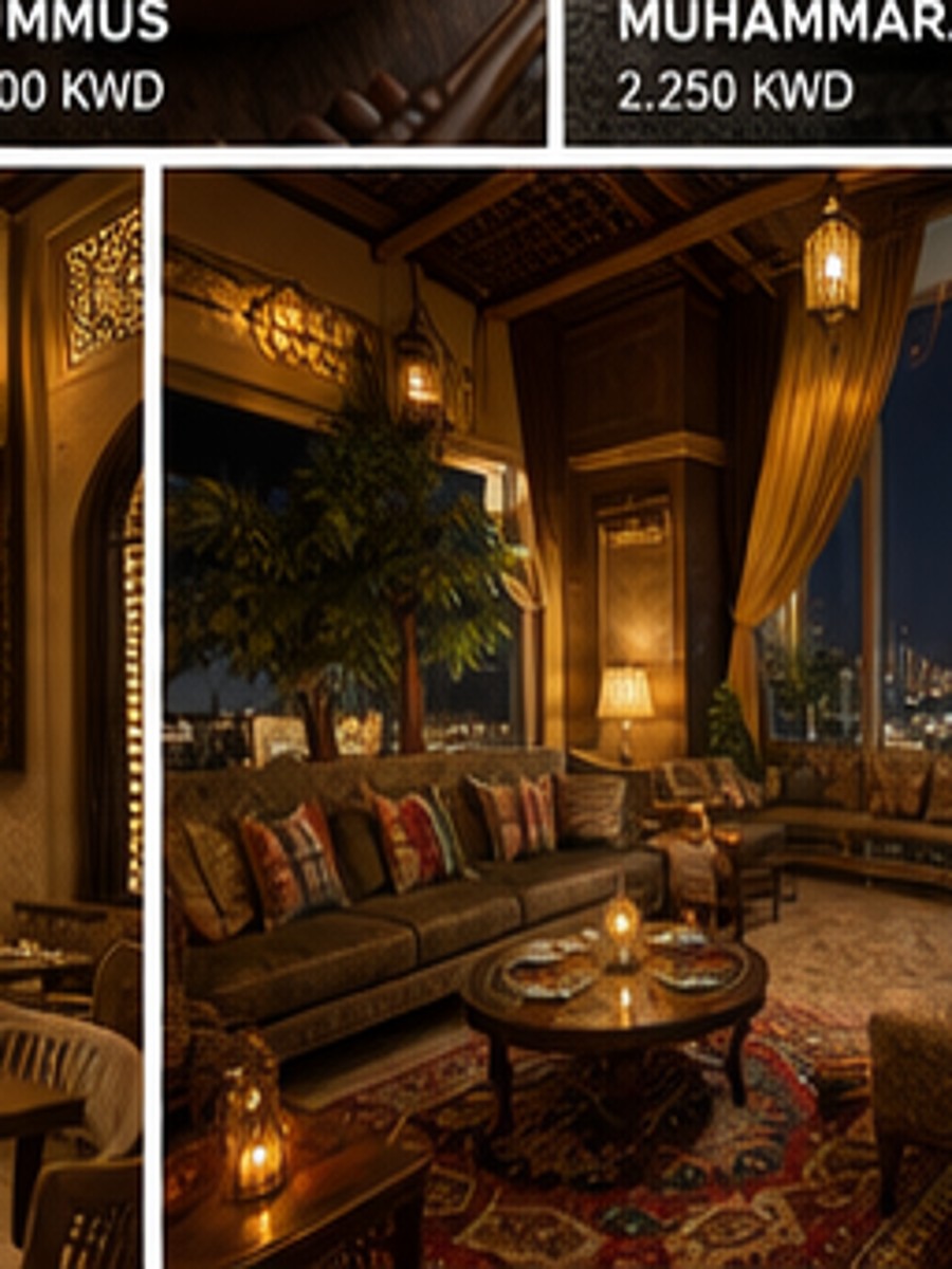 Arabic restaurant food presentation